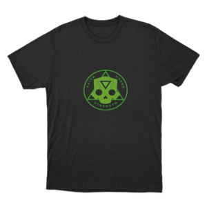 Green Faith Badge T Shirt Black