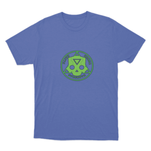 Green Faith Badge T Shirt Blue