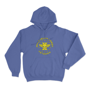 Malevelon Creek Badge Hoodie Blue
