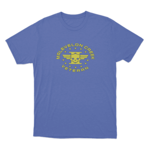 Malevelon Creek Badge T Shirt Blue