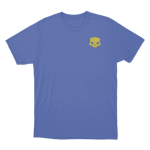 Mini Skull Emblem T Shirt Blue